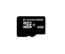 Silicon Power SP004GBSTH010V10 microSDHC Memory Card 4Gb Class10