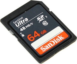 SanDisk Ultra SDSDUNB-064G-GN3IN SDXC Memory Card 64Gb UHS-I U1 Class10