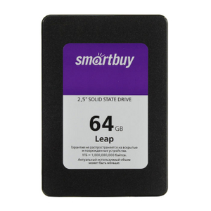 SSD 64 Gb SATA 6Gb / s SmartBuy Leap SB064GB-LP-25SAT3 2.5