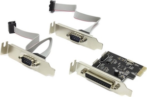Espada PCIe2S1PLWCH (OEM) PCI-Ex1, 2xCOM9M + 1xLPT25F, LowProfile