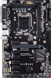 GIGABYTE GA-H110-D3A rev1.0 (RTL) LGA1151 H110 PCI-E Dsub GbLAN SATA ATX 2DDR4
