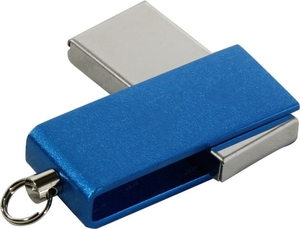 <NEW>   QUMO 8GB USB 2.0 Fold Blue,    (QM8GUD-FLD-Blue)