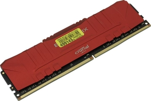 DDR 4 DIMM 8Gb PC24000, 3000Mhz, Crucial Ballistix Red BL8G30C15U4R