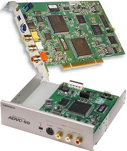 Canopus DVRaptor RT2 MAX + ADVC50 RTL (карта видеомонтажа, PCI, IEEE 1394, RCA/S-Video in/out)